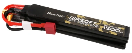 Gens ace 25C 1500mAh 3S1P 11.1V Nunchuck 3X Airsoft Gun Lipo Battery with T Plug