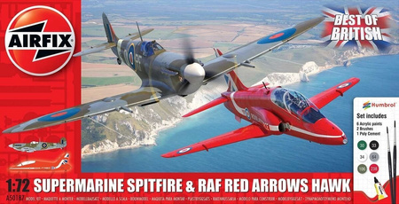 Supermarine Spitfire & RAF Red Arrows Hawk (Best of British) 1:72 | 50187 AIRFIX
