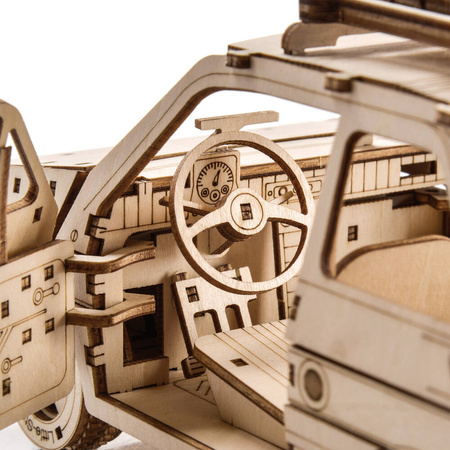 Little Story Drewniane Puzzle Model 3D Samochód FSO Fiat 126p Maluch 1/16 21,5x13,5x11cm | E005