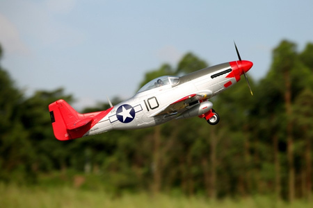 P-51D Mustang "Red Tail" V8 1450mm EPP ARF - FMS