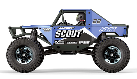 Maverick Scout24 1:24 4WD Rock Crawler RC Samochód Zdalnie Sterowany Niebieski | 151300 MAVERICK