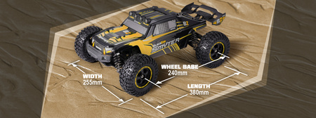 BlackZon Smyter DT Desert Truck 1/12 4WD Żółty Samochód Zdalnie Sterowany Model RC | 540226