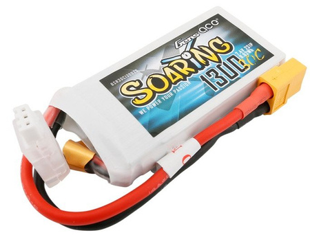 Pakiet LiPo 1300mAh 7,4V 2S 30C | Soaring GENS ACE