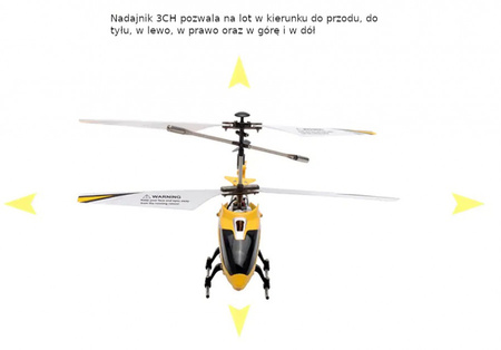 Helikopter RC 2,4GHz (żółty) | S107H SYMA