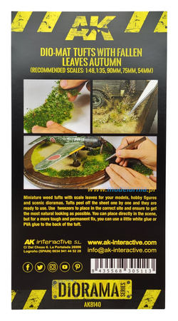 Kępki z opadłymi liśćmi - jesień | AK8140