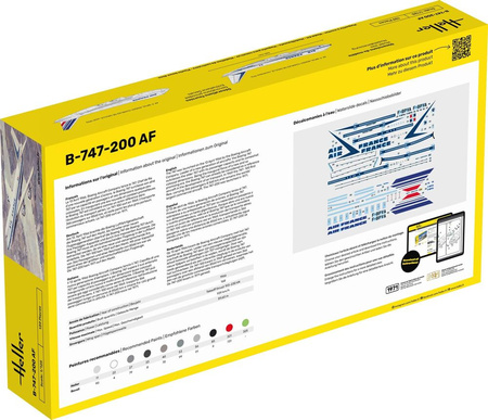 Boeing 747 Jumbo Jet B-747-200 AF (Starter Kit) 1:125 | 56459 HELLER