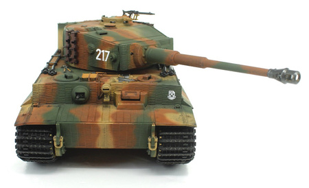 German Tiger 1 Mid Painted Camo RTR 2,4Ghz 1/24 Czołg Zdalnie Sterowany Heng Long IR Dźwięk Kamuflaż | 3841-11-M-C TAIGEN