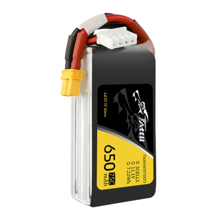 Akumulator LiPo 650mAh 11,1V 75C 3S1P XT30 | TAA6503S75XT3 TATTU
