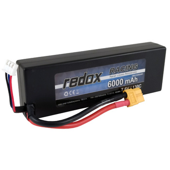 Pakiet LiPo HV 6000mAh 2S 7.6V 130C | REDOX
