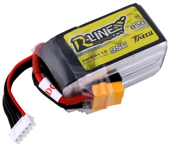 Pakiet LiPo 850mAh 14,8V 4S 95C | R-Line GENS ACE & TATTU