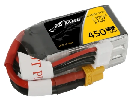 Akumulator LiPo 450mAh 14,8V 75C 4S1P XT30 | TAA4504S75XT3 TATTU