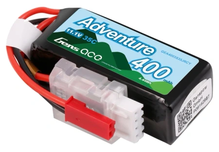 Akumulator LiPo 400mAh 11,1V 35C 3S1P JST BEC Adventure | GEA4003S35JRCY GENS ACE