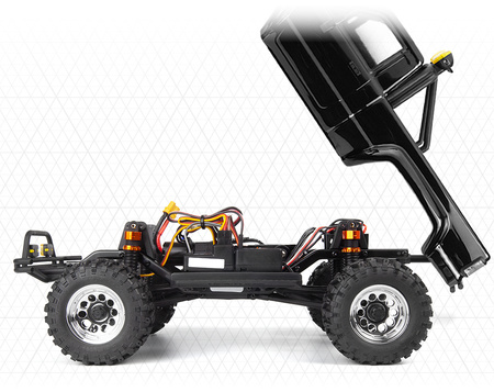 Venture18 FLUX 1985 Toyota Hilux SR5 Brushless 1/18 (czarny) | 160802 HPI