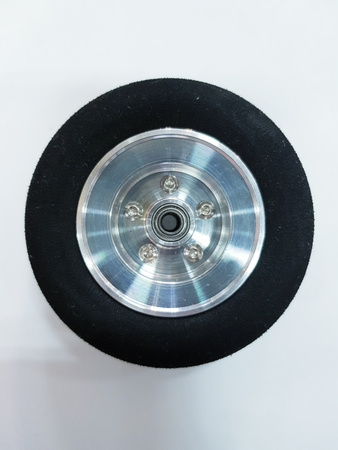 Koło piankowe (Aluminiowe, łożyskowane) 90mm