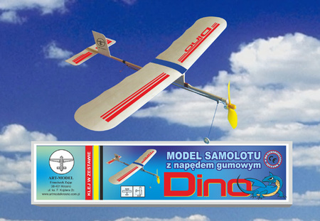 DINO - samolot z napędem gumowym