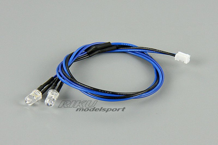 Proste Oświetlenie LED - niebieskie (2 DIODY 5mm) - QS1101144BL