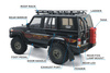 Rescuer Crawler 1/10 2,4GHz Czarny Samochód Zdalnie Sterowany Model RC | RGT-EX86190-1 RGT