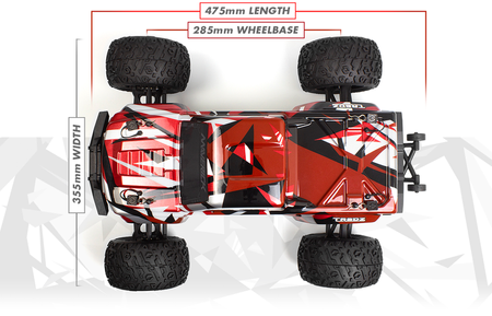 Maverick Quantum2 MT Flux Monster Truck bezszczotkowy 4WD 1:10 (czerwony) | 150405 HPI