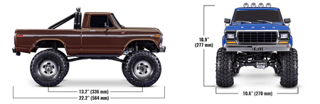 Traxxas TRX-4 Ford F-150 High Trail Edition 4X4 1:10 Niebieski Samochód Zdalnie Sterowany Model RC | 92046-4-BLUE