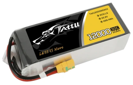 Akumulator LiPo 12000mAh 22,2V 30C 6S1P XT90-S | TAA120006S30X TATTU
