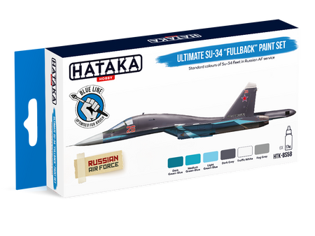 Zestaw farb akrylowych (Ultimate SU-34 "Fullback" Paint Set Russian Air Force) | HTK-BS58 HATAKA