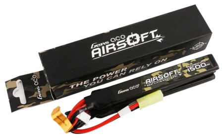 Gens ace 25C 1500mAh 3S1P 11.1V Nunchuck 3X Airsoft Gun Lipo Battery with mini Tamiya Plug