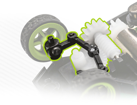 1969 Ford Mustang RTR-X Nano TTR Table Top Racer 1/64 Samochód Zdalnie Sterowany Model RC | 160980 HPI RACING