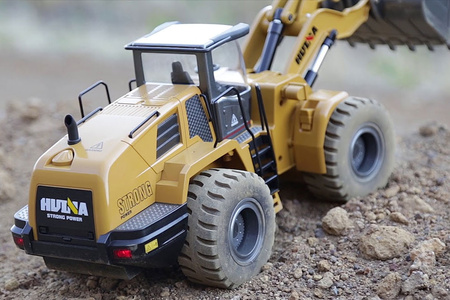 Ładowarka Spycharka Kołowa RC 10CH 2,4GHz 1/14 Zdalnie Sterowana Maszyna Budowlana Version 2.0 | CY1583 HUINA TOYS
