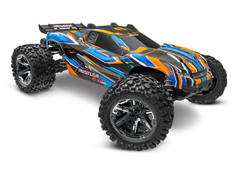 Traxxas Rustler 4X4 VXL TSM 1/10 Pomarańczowy | 67376-4-ORNG
