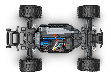 Traxxas Rustler 4X4 Brushless Bezszczotkowy 1:10 2,4GHz Czerwono-Niebieski Samochód Zdalnie Sterowany Model RC | 67464-4
