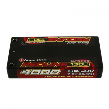 Pakiet LiPo 4000mAh 2S 7,6V 130C | Redline GENS ACE