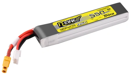 Akumulator LiPo 550mAh 7,4V 95C 2S1P XT30 R-Line Long-Pack | TAA2S55095XT3L TATTU