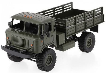 Ciężarówka wojskowa WPL B-24 (Zielony, 1:16, 4x4, 2.4G, LiPo)