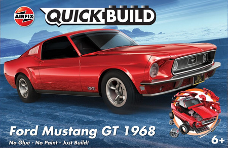 QUICKBUILD Ford Mustang GT 1968 Samochód z Klocków | J6035 AIRFIX