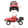Samochód OFF-ROAD WPL C-14 (Czerwony, 1:16, 4x4, 2.4G, LiPo)