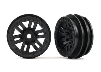 Komplet obręczy kół 1.0" - czarne TRX-4M | Traxxas 9768