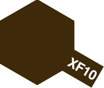 Farba akrylowa - XF-10 FLAT BROWN - 81710 Tamiya