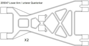 Wahacze tylne, dolne | C-8M | 205047 Carson