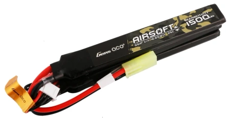 Akumulator LiPo 1500mAh 11,1V 25C 3S1P Mini Tamiya Nunchuck 3X Airsoft Gun | GEA15003S25T3 GENS ACE