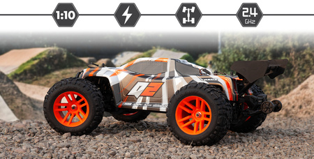 Maverick Quantum2 XT Stadium Truck 4WD 1/10 Pomarańczowy Samochód Zdalnie Sterowany Model RC | 150403