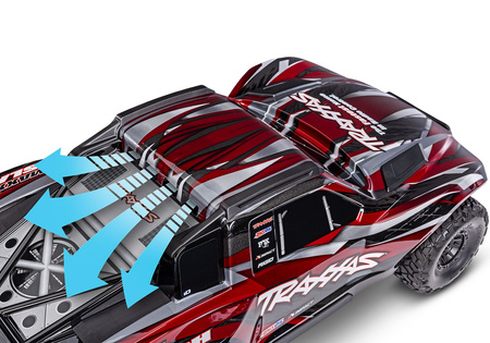 Traxxas Maxx Slash 6S 4X4 1:8 Czerwony Samochód Zdalnie Sterowany Model RC | 102076-4-RED