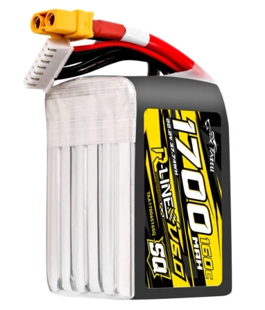 Akumulator LiPo 1700mAh 22,2V 160C 6S1P XT60 R-Line V6.0 SQ Short Version | TAA17006S16SQ TATTU
