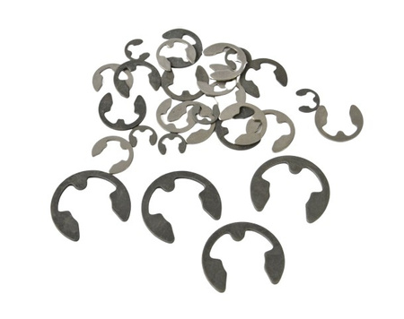 E-clip 3,2mm (na wał 4/5mm) czarny | 10szt.