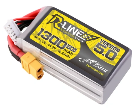 Akumulator LiPo 1300mAh 14,8V 150C 4S1P XT60 R-Line Version 5.0 | TAA13004S15X6 TATTU