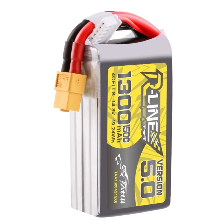 Akumulator LiPo 1300mAh 14,8V 150C 4S1P XT60 R-Line Version 5.0 | TAA13004S15X6 TATTU