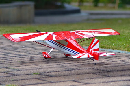 Samolot Zdalnie Sterowany Super Decathlon V2 Model RC KIT 1400mm Czerwony | OMPP002R OMP HOBBY