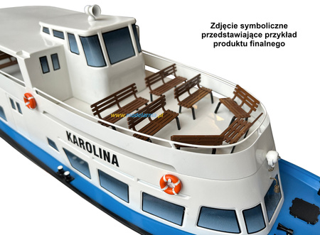 Statek Wycieczkowy Goplana 1/30 Kadłub z Włókna Szklanego 730mm