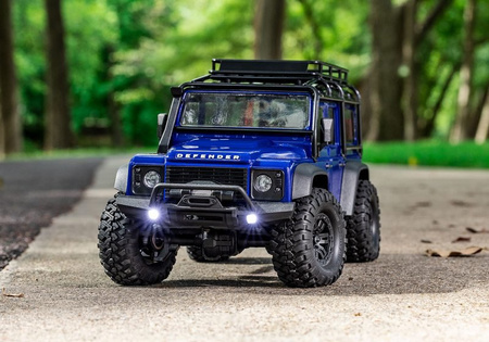 TRX-4M Land Rover Defender 1:18 Niebieski | 97054-1BLUE TRAXXAS
