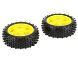 Koła Buggy 1:10 PRZÓD (2 szt.) żółte - Himoto 06010Y