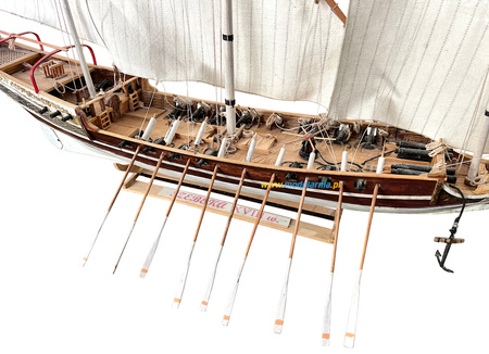 Drewniany żaglowiec Szebeka XVIII w. (550mm)
